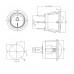 Цена от 9.26 грн. на Переключатель Daier KCD1-5-101N RD, ON-OFF, 3pin, 6A 250VAC, белый корпус